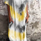 Tie-dye V-neck Long Comfortable Dress