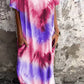 Tie-dye V-neck Long Comfortable Dress