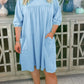 Women's Solid Color Loose Mid-sleeve Dress