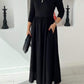 Women's Casual Half-zip Long-sleeved Dress